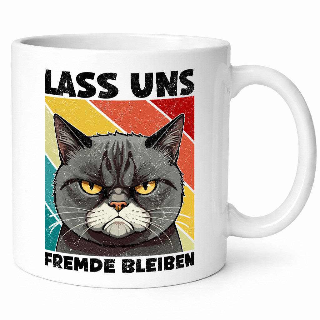 Lass uns Fremde bleiben | Böse Katze Geschenk Tierliebhaber Humor lustiger