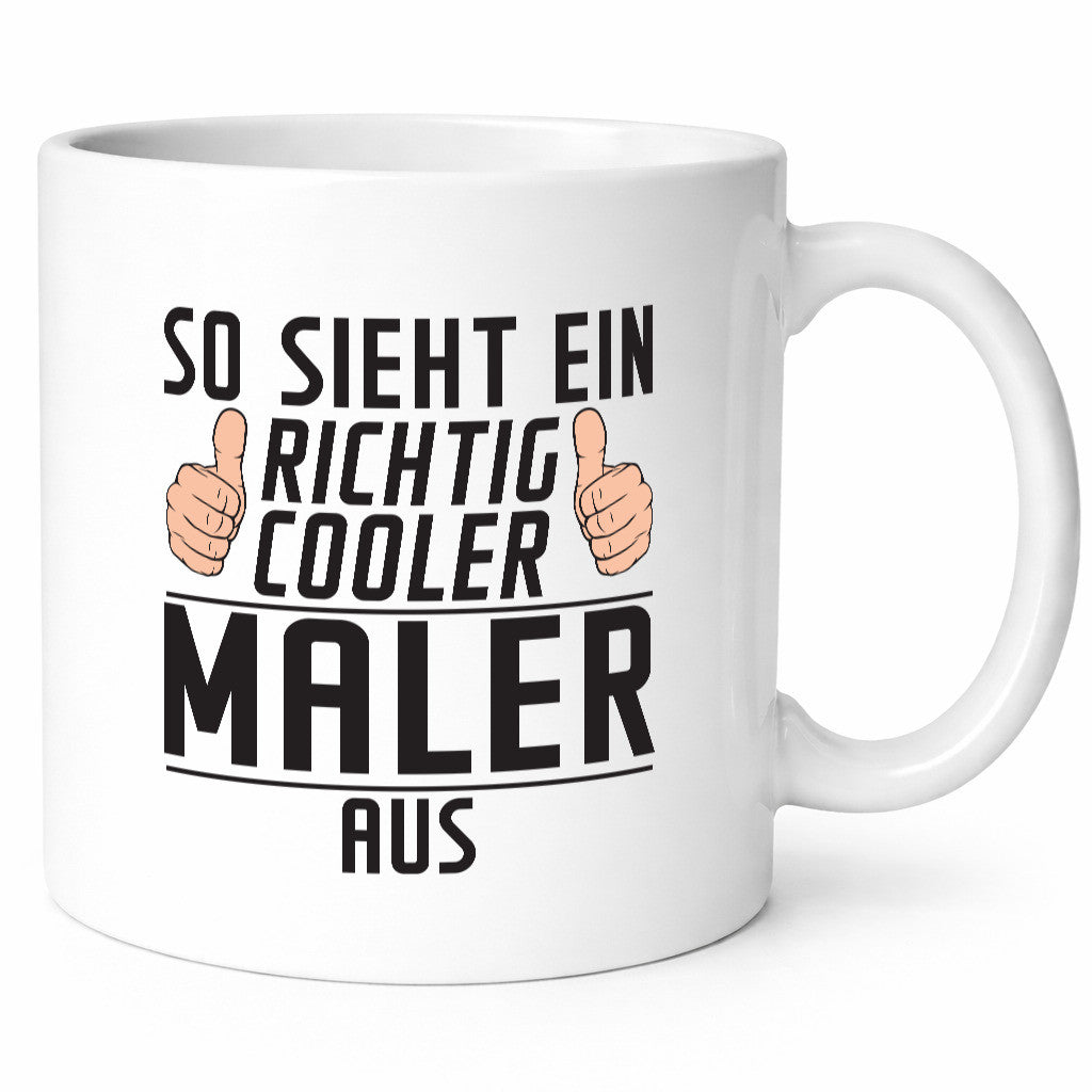 Richtig Cooler Maler | Malerei lustiger Spruch Geschenk Humor Geschenkidee Tasse