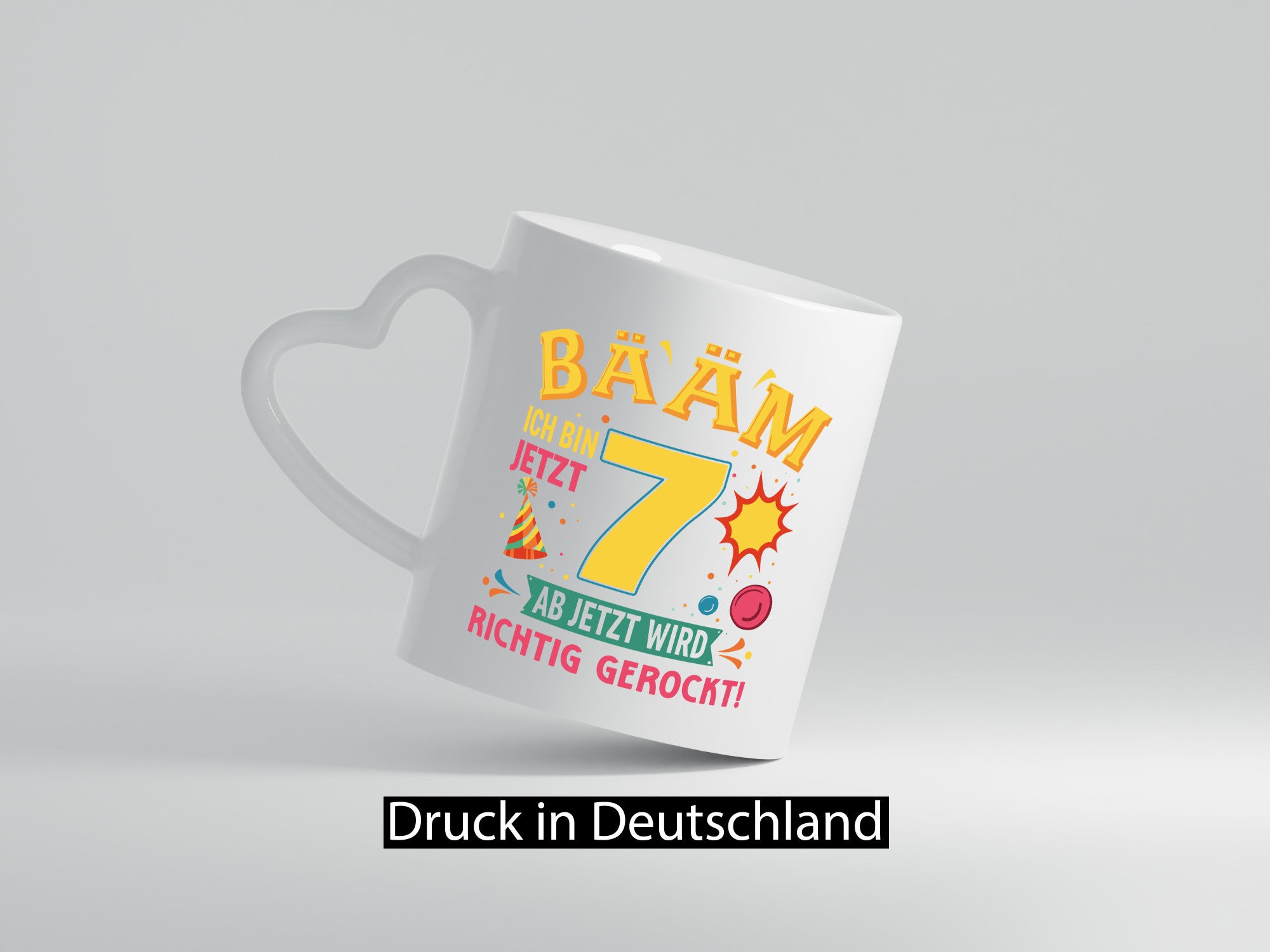 7. Geburtstag | 7 Jahre ab jetzt wird richtig gerockt Geschenkidee Humor Tasse