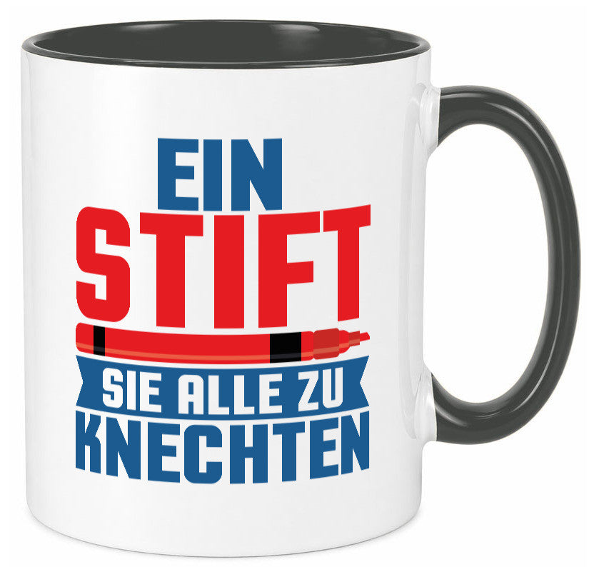 Knechten | Lehrerin Lehrer Unterricht Kollege v2 lustiger Spruch Geschenk Tasse