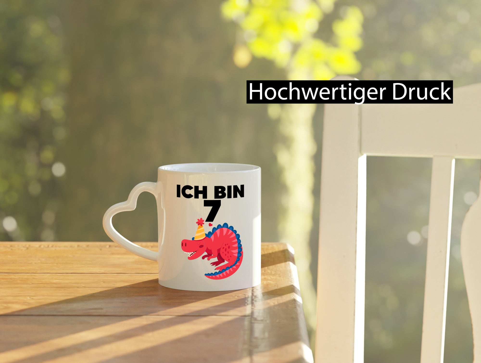 7. Geburtstag | Dino Dinosaurier 7 Jahre Geschenkidee Humor Tasse