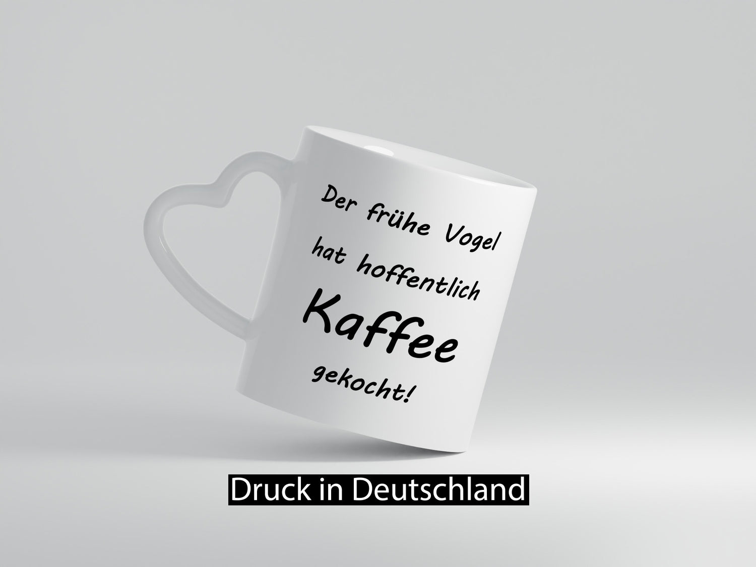 Der frühe Vogel hat hoffentlich Kaffee gekocht! lustiger Spruch Geschenk Humor