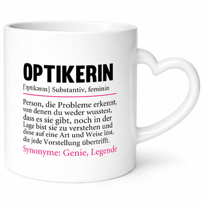 Optikerin | Spruch Humor Beruf Augenoptik Arbeit Kollegen Büro Geschenkidee