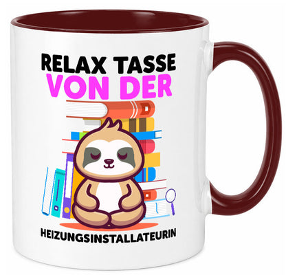 Relax Tasse: Heizungsinstallateurin | Heizung lustig Humor Geschenkidee