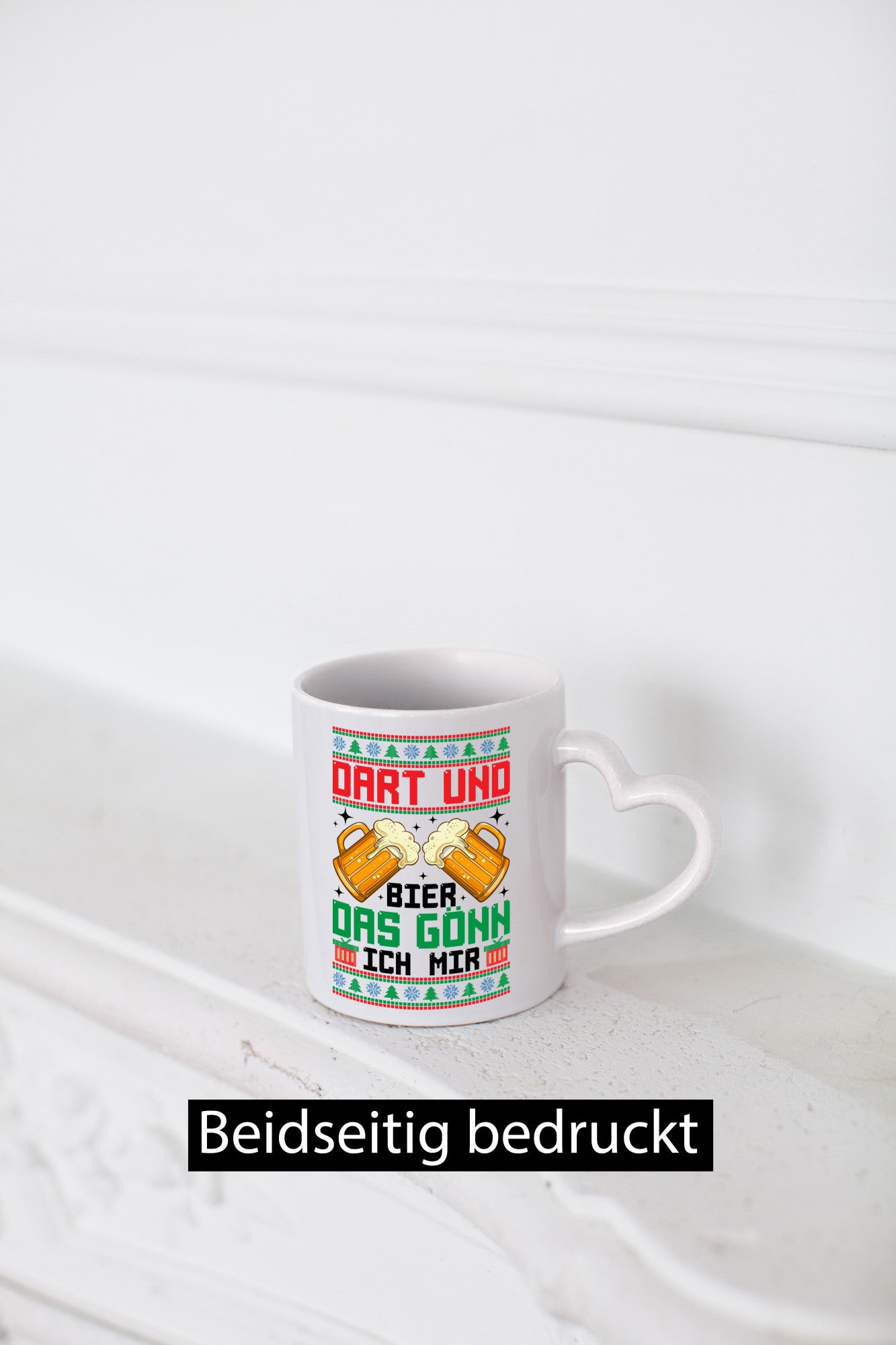 Dart und bier das gönn ich mir | ugly Christmas Geschenkidee Humor Tasse
