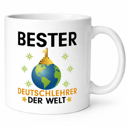 Welt Bester Deutschlehrer | Lehrer Schule Geschenkidee Humor Tasse