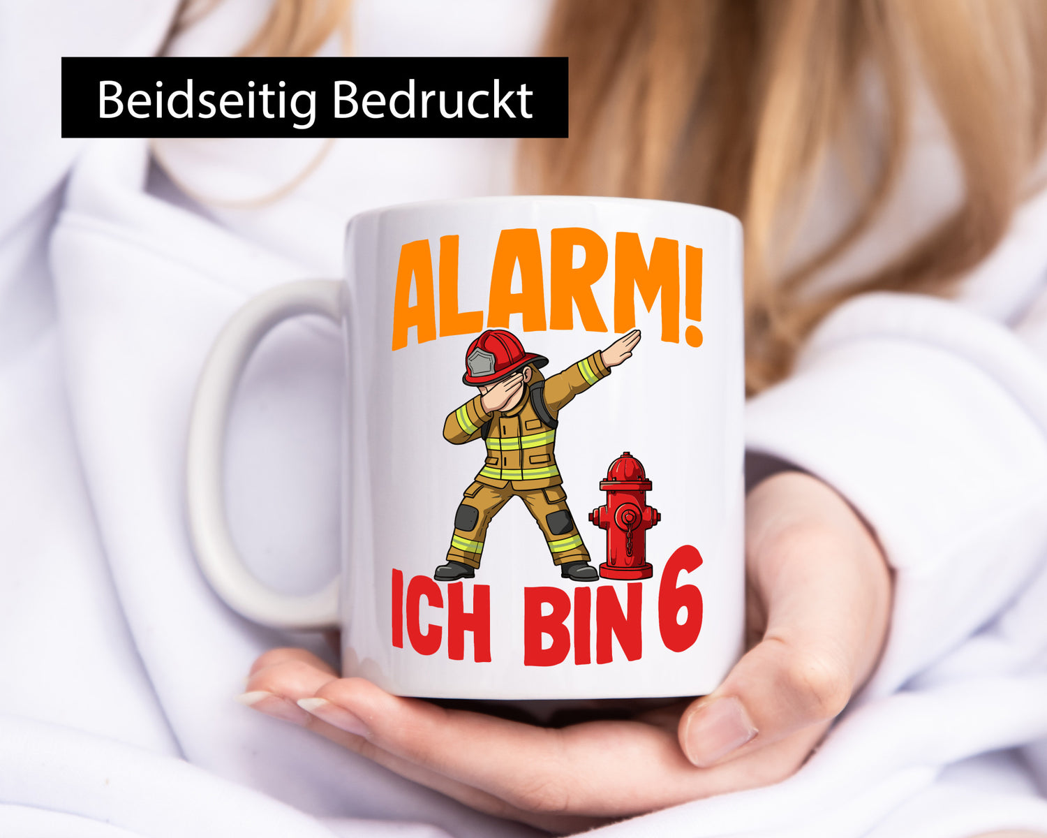 6. Geburtstag | 6 Jahre Feuerwehr Junge lustiger Spruch Geschenk Geschenkidee