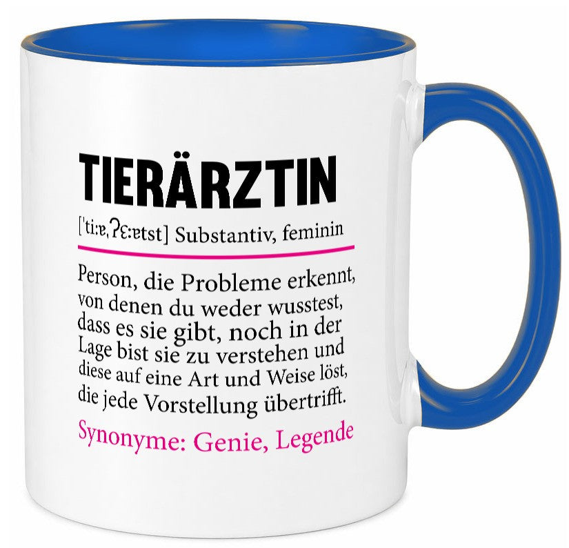 Tierärztin | Mediziner lustiger Spruch Tiermedizin Humor Tierliebhaber Tasse
