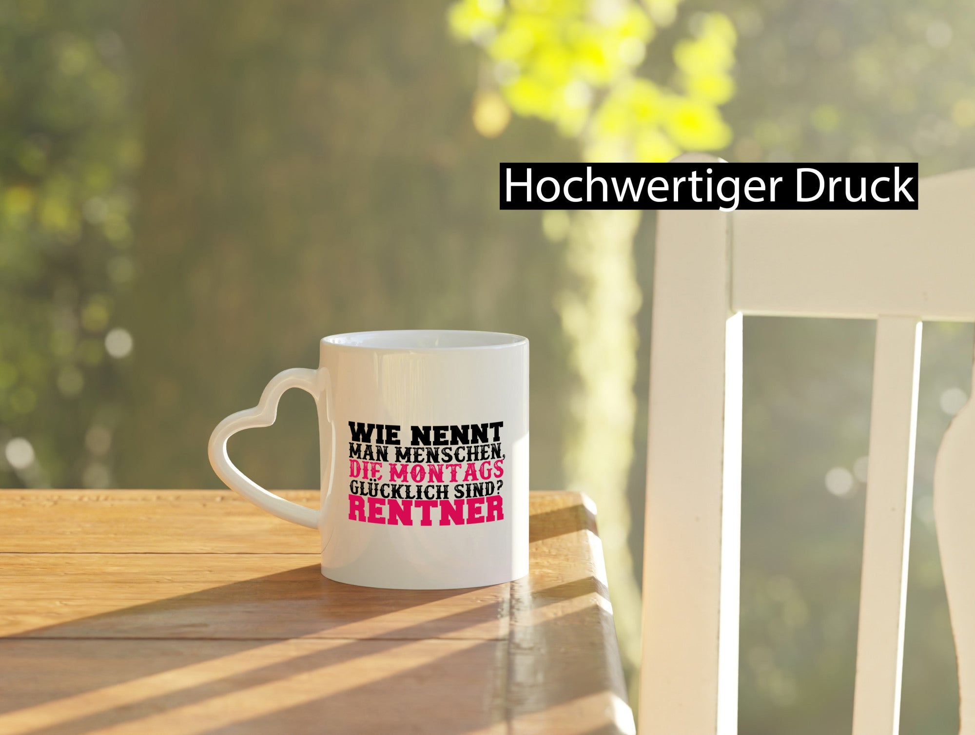 Glücklicher Rentner lustig Ruhestand Jubiläum Geschenk Tasse