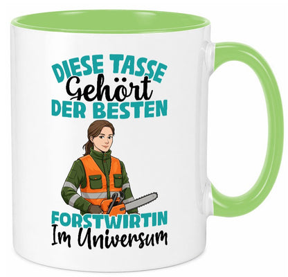 Im Universum: Forstwirtin | Forst Wirtin Geschenkidee Humor Tasse