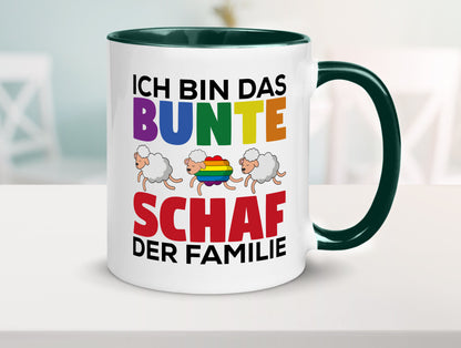 LGBTQ+ Tasse | Buntes Schaf Regenbogen Humor Geschenkidee