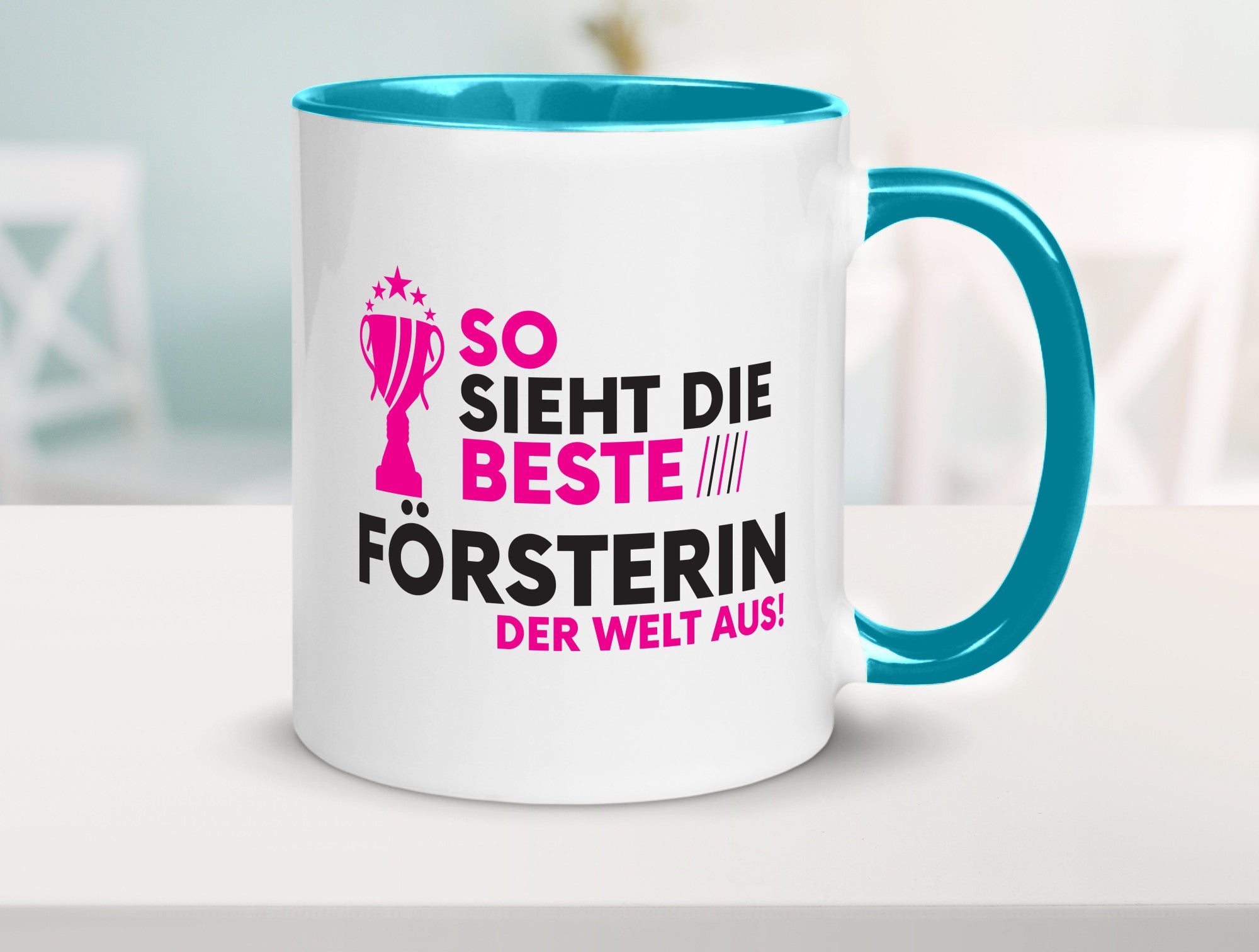 Die Weltbeste Försterin | Forst Arbeit Humor Kollegen Büro Geschenkidee Tasse
