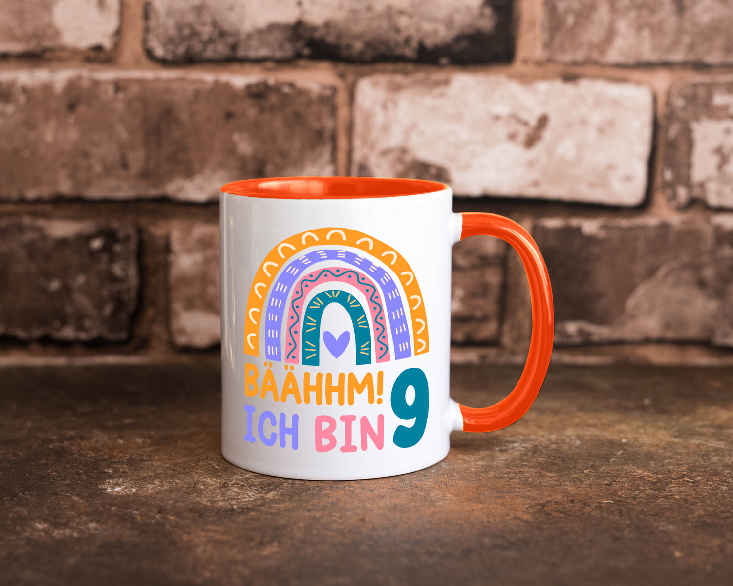 9. Geburtstag | 9 Jahre Regenbogen Bääm Mädchen Geschenk Geschenkidee lustiger