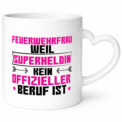 Superheldin Feuerwehrfrau | Feuerwehr Humor Geschenkidee Tasse