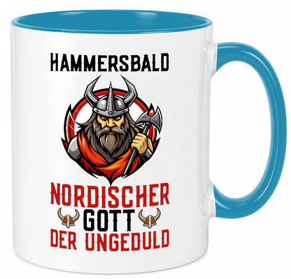 Hammersbald Nordischer Gott der ungeduld Humor Geschenkidee Tasse