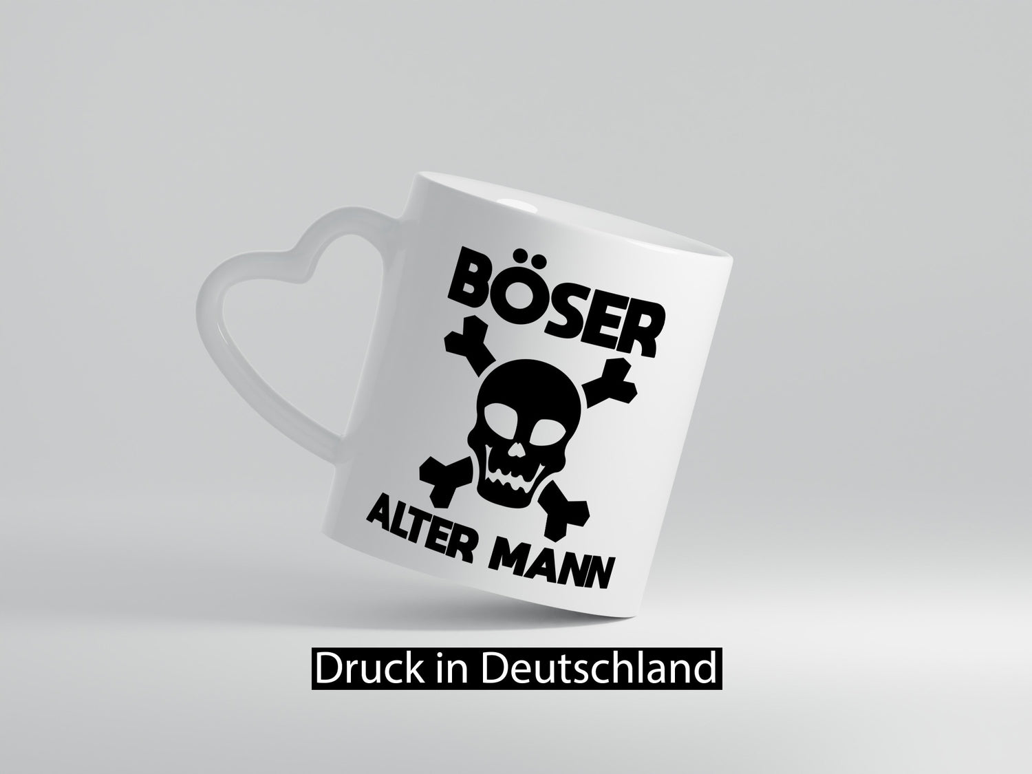 Böser alter Mann | Totenkopf Humor Geschenkidee Tasse