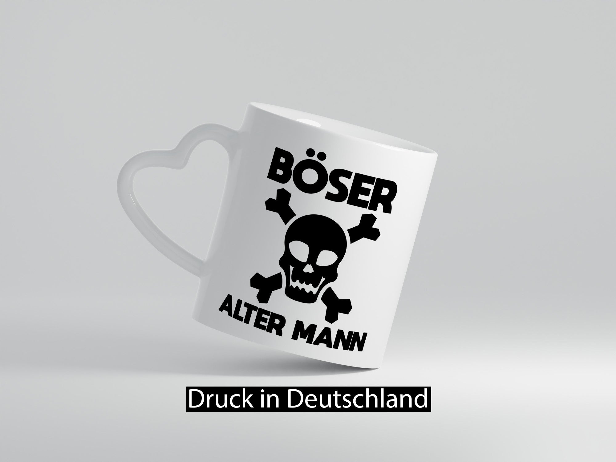 Böser alter Mann | Totenkopf Humor Geschenkidee Tasse