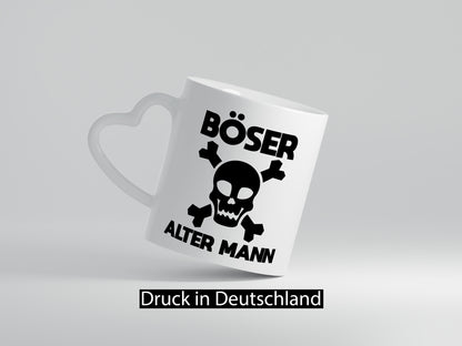 Böser alter Mann | Totenkopf Humor Geschenkidee Tasse