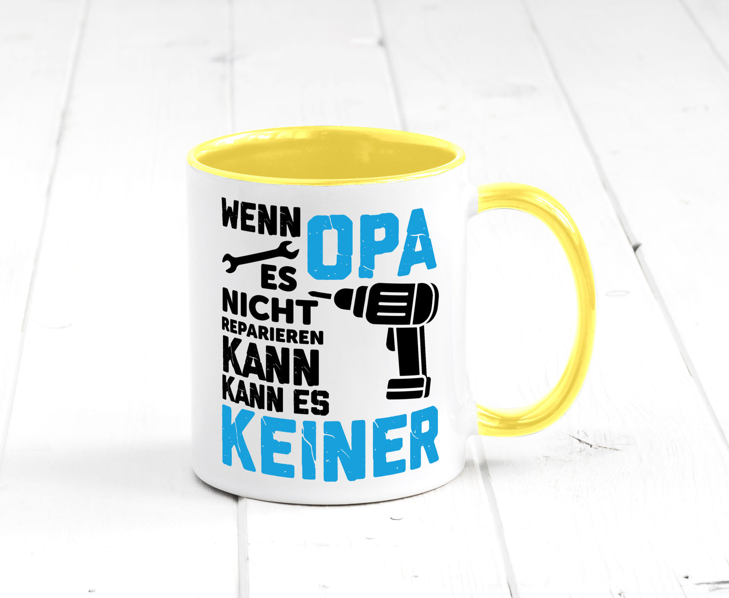 Wenn opa es nicht Reparieren kann | für alles Geschenkidee Familie Humor Tasse