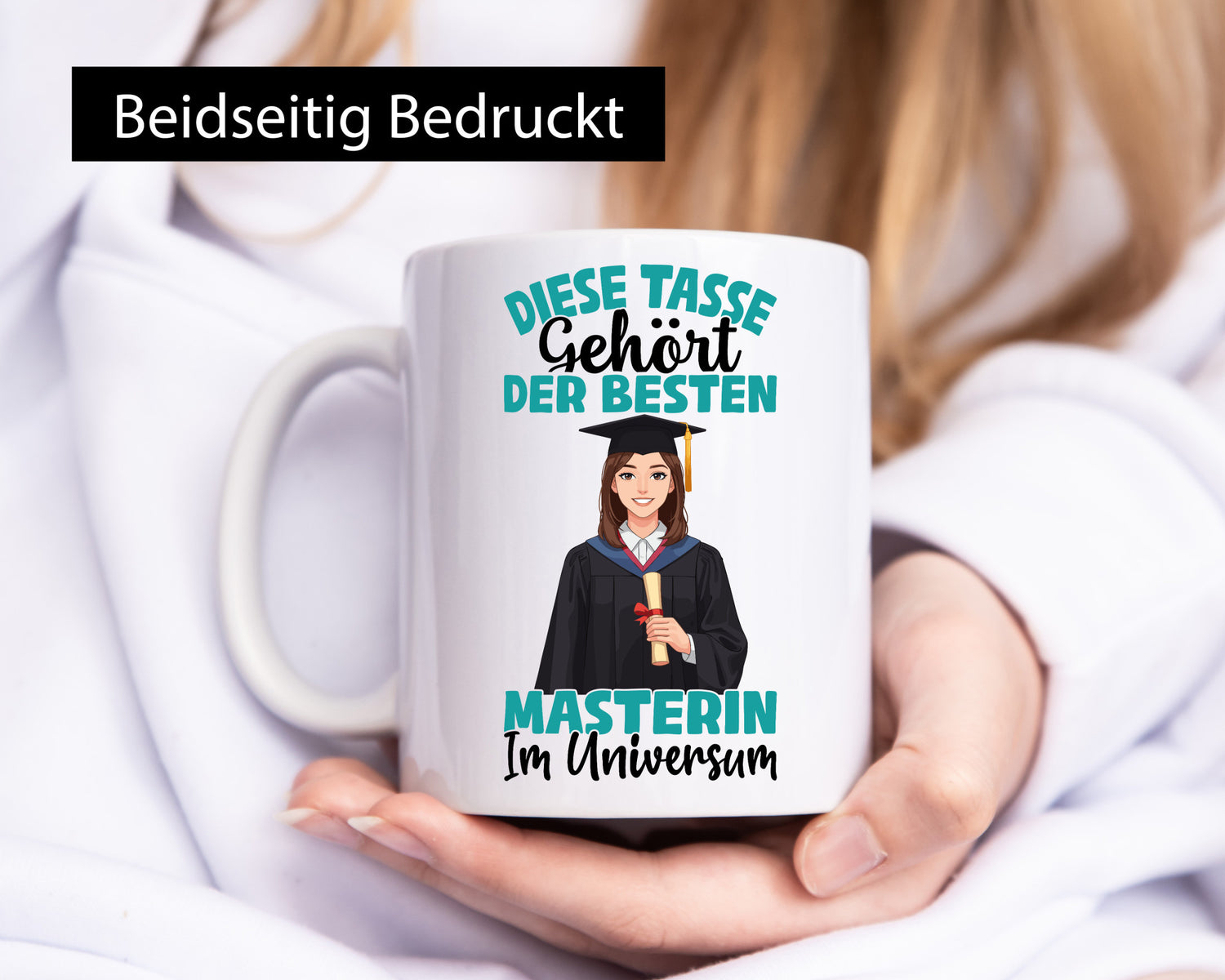 Im Universum: Masterin | Student Uni Studium lustiger Spruch Geschenk Humor