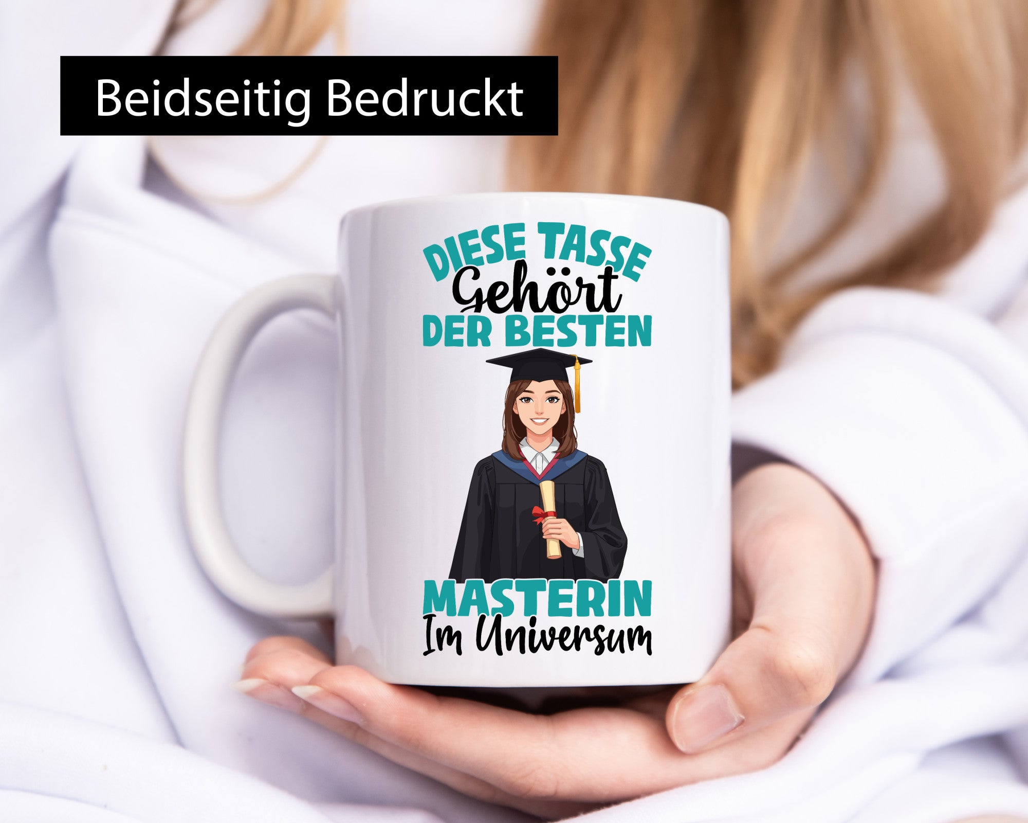 Im Universum: Masterin | Student Uni Studium lustiger Spruch Geschenk Humor