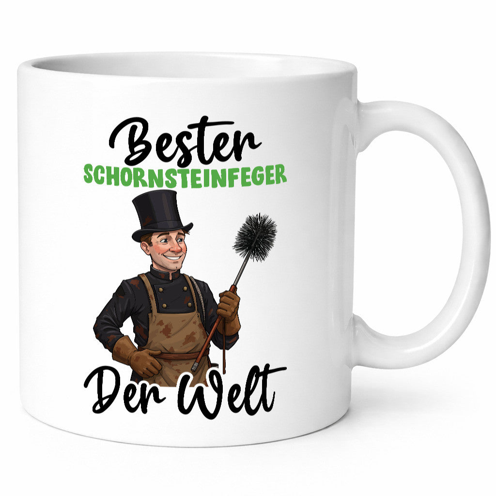 Bester Schornsteinfeger | Kaminkehrer lustig Humor Geschenkidee Geschenk Tasse