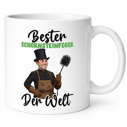 Bester Schornsteinfeger | Kaminkehrer lustig Humor Geschenkidee Geschenk Tasse