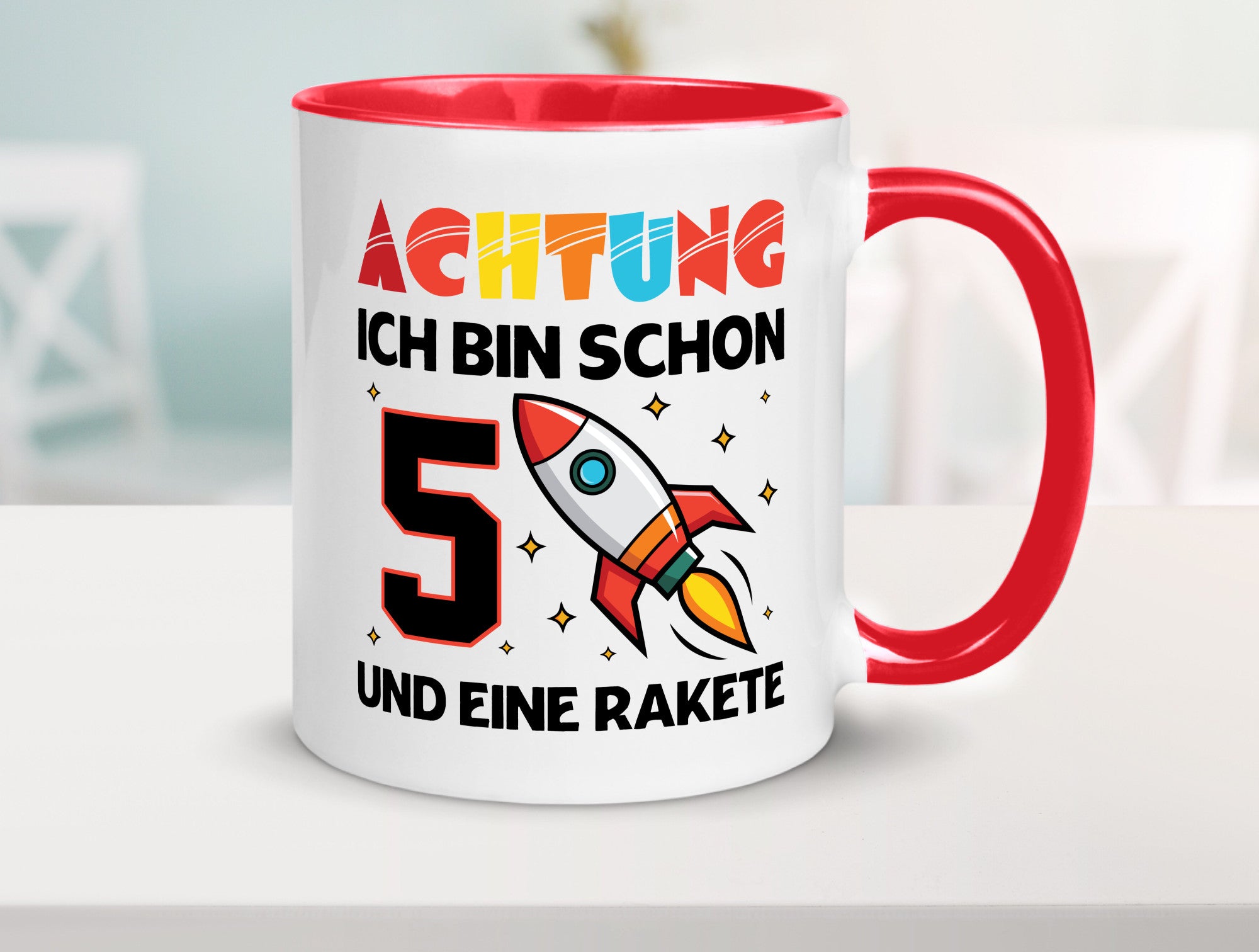 5. Geburtstag | Rakete Weltraum 5 Jahre Galaxy lustig Geschenkidee Geschenk