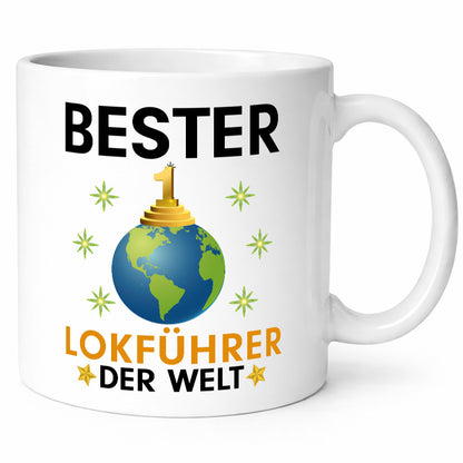 Welt Bester Lokführer | Zug Beruf Humor Arbeit Kollegen Büro Geschenkidee Tasse