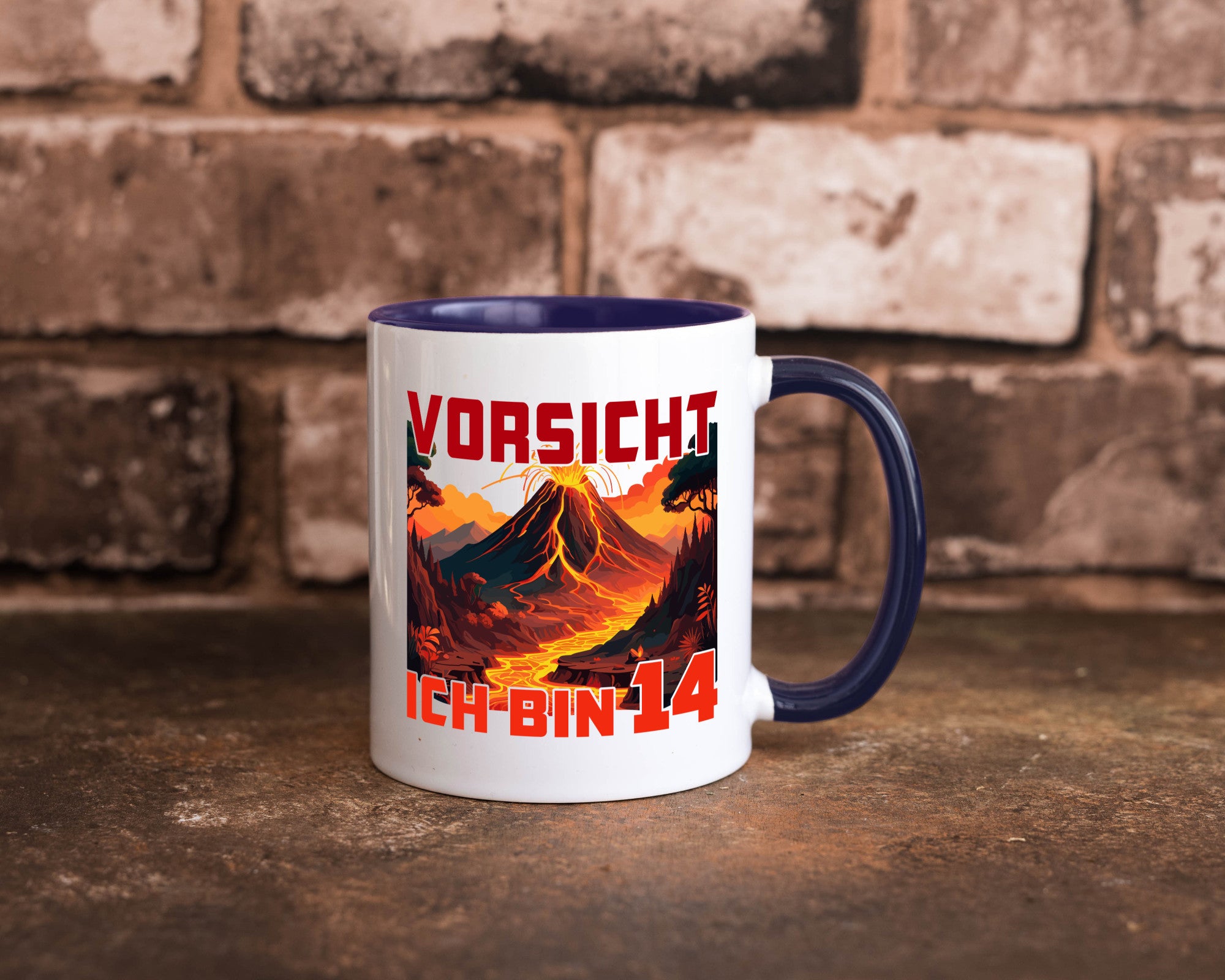 14. Geburtstag | 14 Jahre Vulkanausbruch Vulkan Geschenkidee Humor Tasse