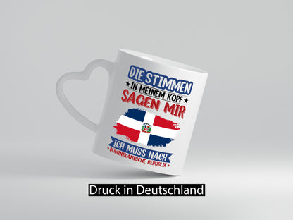 Dominican Republic | Holiday Voices in my Head Funny Gift Idea Mug
