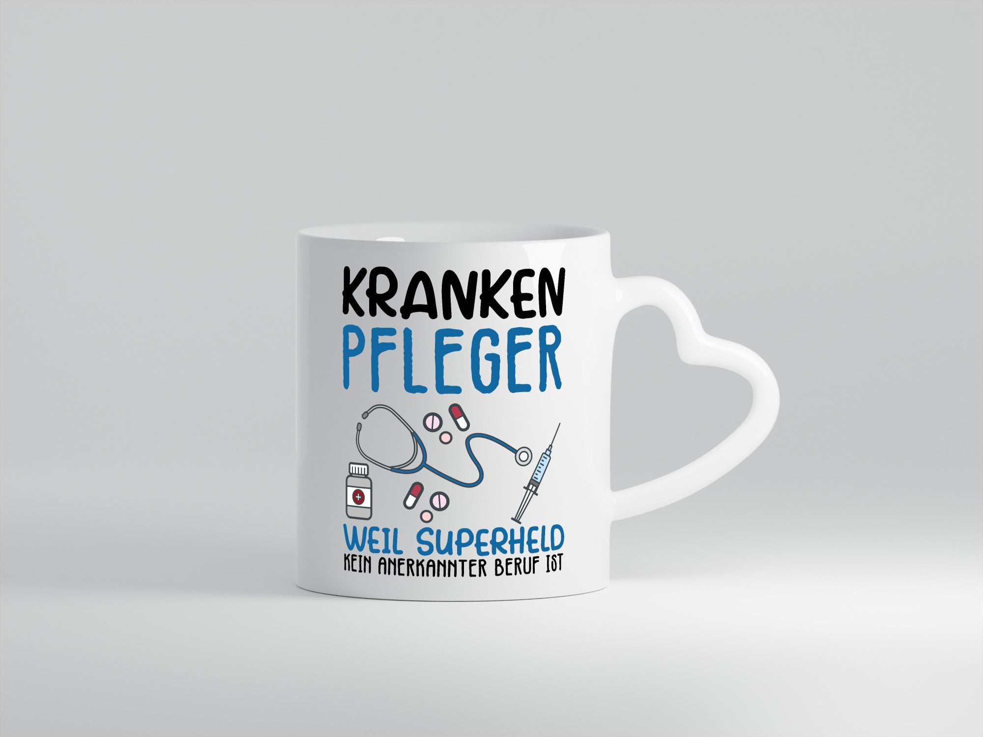 Ich bin Krankenpfleger Geschenk Humor Geschenkidee lustiger Spruch Tasse