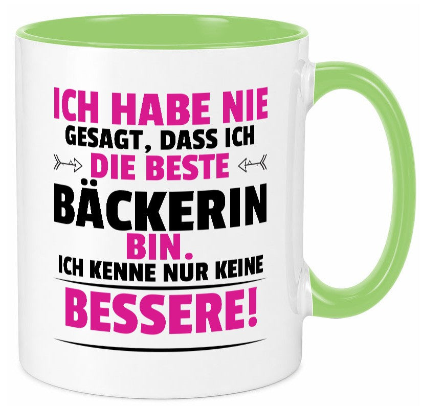 Die Beste Bäckerin | Bäckerei Frauen Backen lustig Humor Geschenkidee Geschenk Tasse