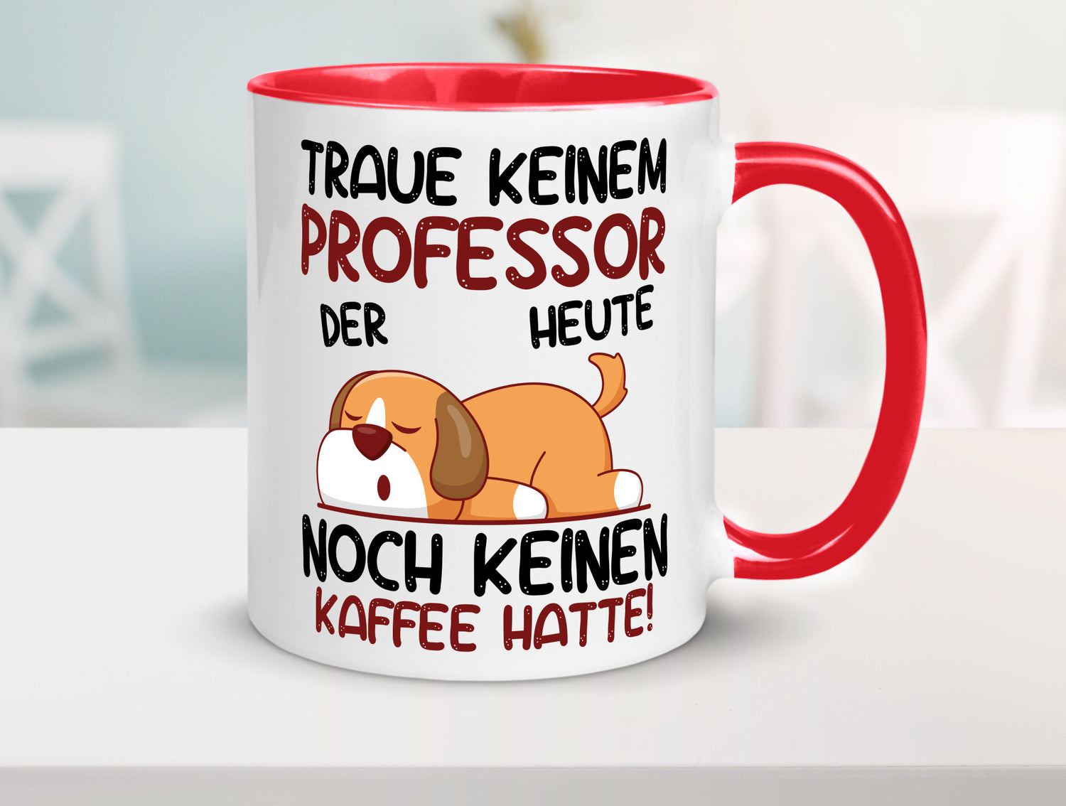 Traue keinem Professor | Uni Universität Geschenkidee Humor Tasse