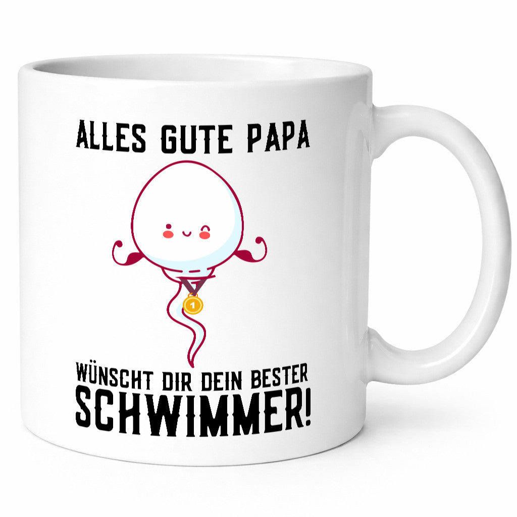 Alles Gute Papa | Vatertag Bester Schwimmer Medaille lustig Familie