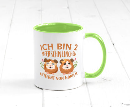 Zwei Meerschweinchen | Tierfreund Tasse Tier Liebe lustig Tierliebhaber Humor