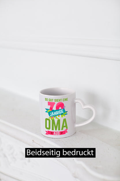 70. Geburtstag | 70 Jährige Oma Großmutter Geschenkidee Familie Humor Tasse