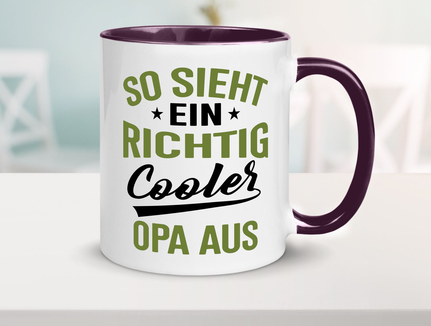 So sieht ein richtig Cooler Opa aus | Großvater Geschenkidee Familie Humor Tasse