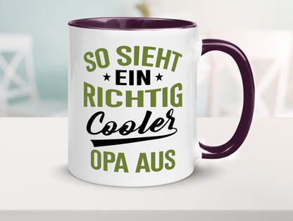 So sieht ein richtig Cooler Opa aus | Großvater Geschenkidee Familie Humor Tasse