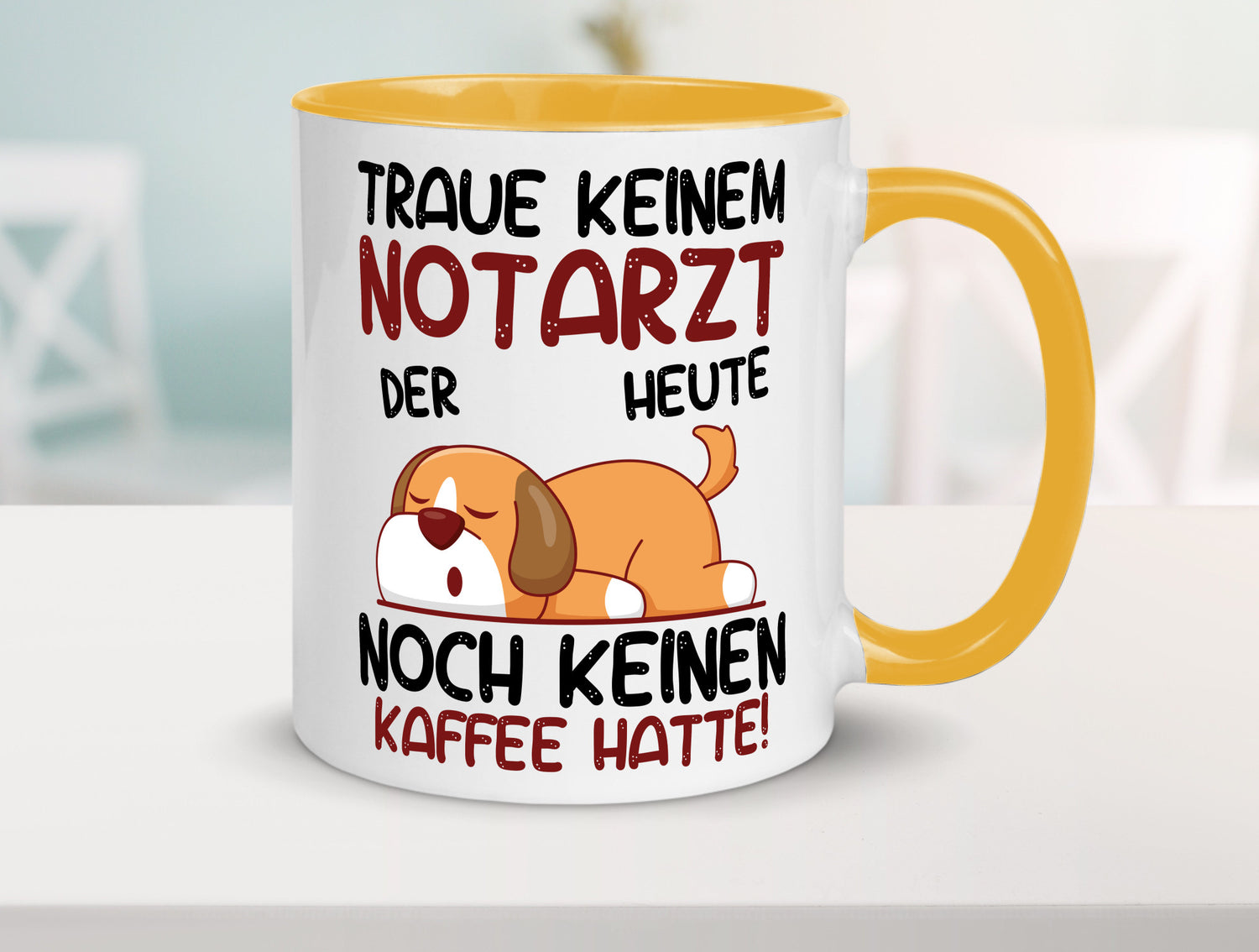 Traue keinem Notarzt | Arzt Geschenk Humor Geschenkidee lustiger Spruch Tasse
