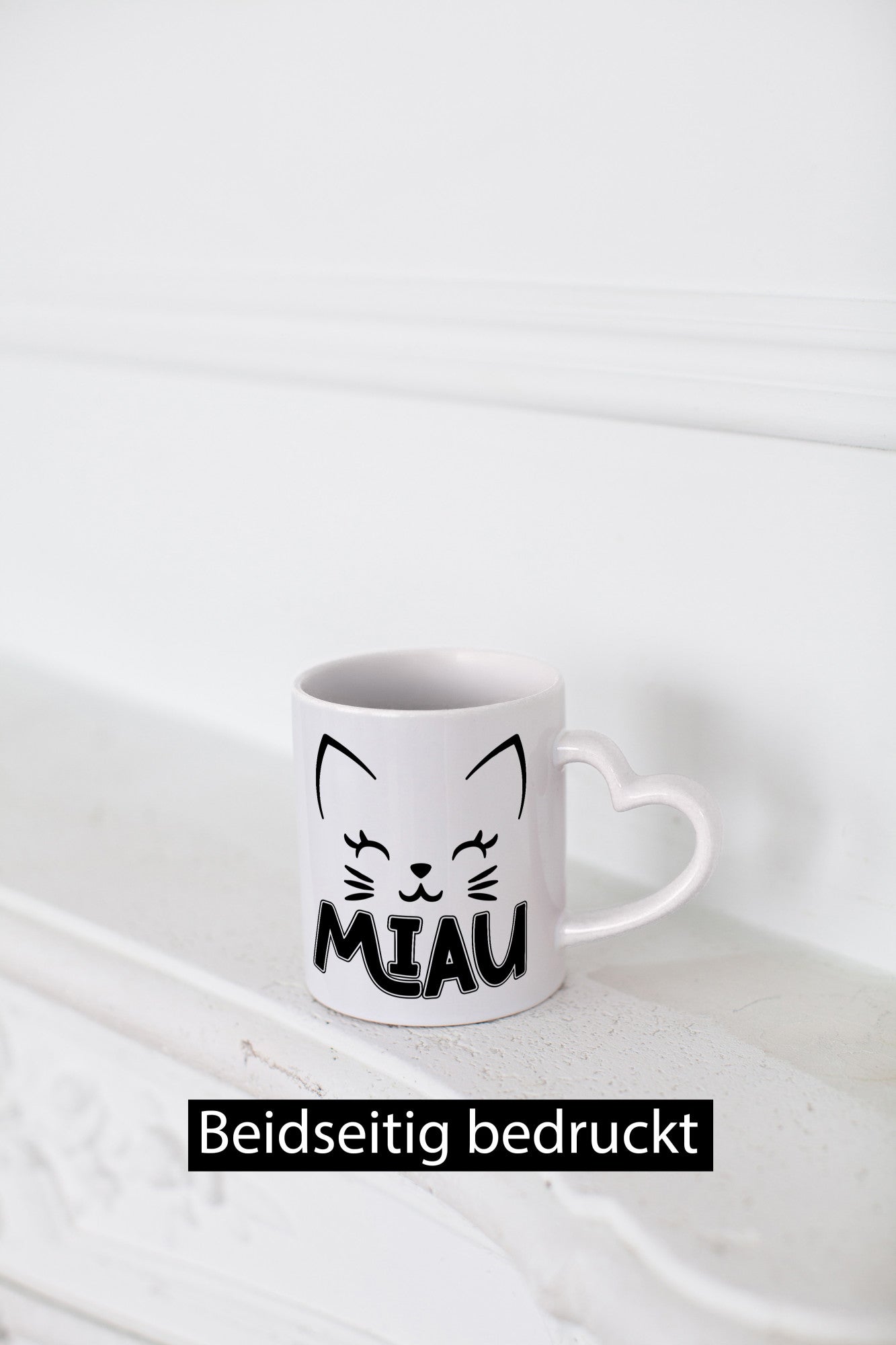 Miau | Katze Katzenliebhaber Cat Geschenkidee Tierliebhaber Humor Tasse