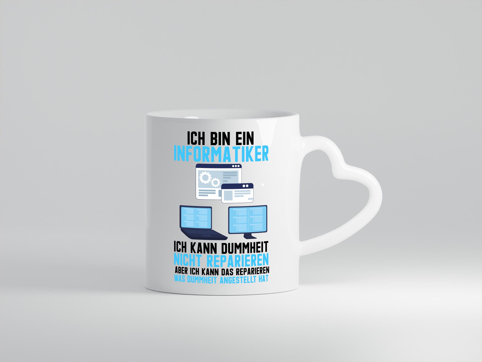 Ich bin Informatiker | Dummheit Programmierer Computer Geschenkidee Humor Tasse