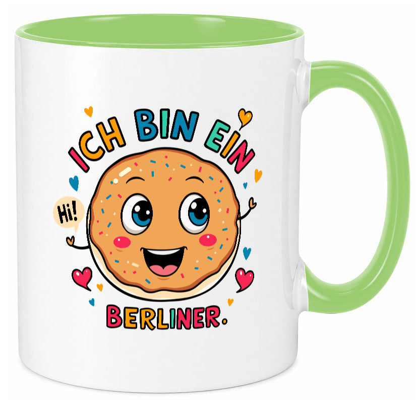 Ich bin ein Berliner | Krapfen Pfannkuchen Humor Geschenkidee Tasse