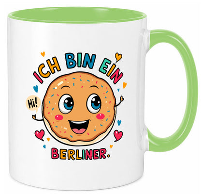 Ich bin ein Berliner | Krapfen Pfannkuchen Humor Geschenkidee Tasse