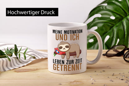 Meine Motivation | Faultier Faulpelz lustiger Comic Humor Tierliebhaber