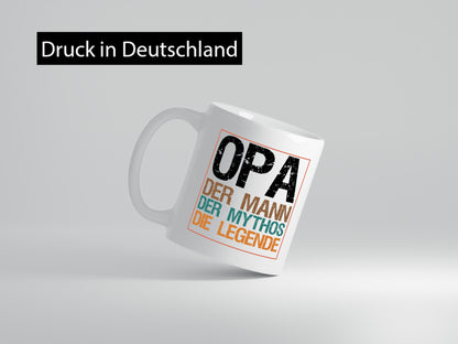 Opa, Mann, Mythos, Legende Humor Familie Geschenkidee Tasse