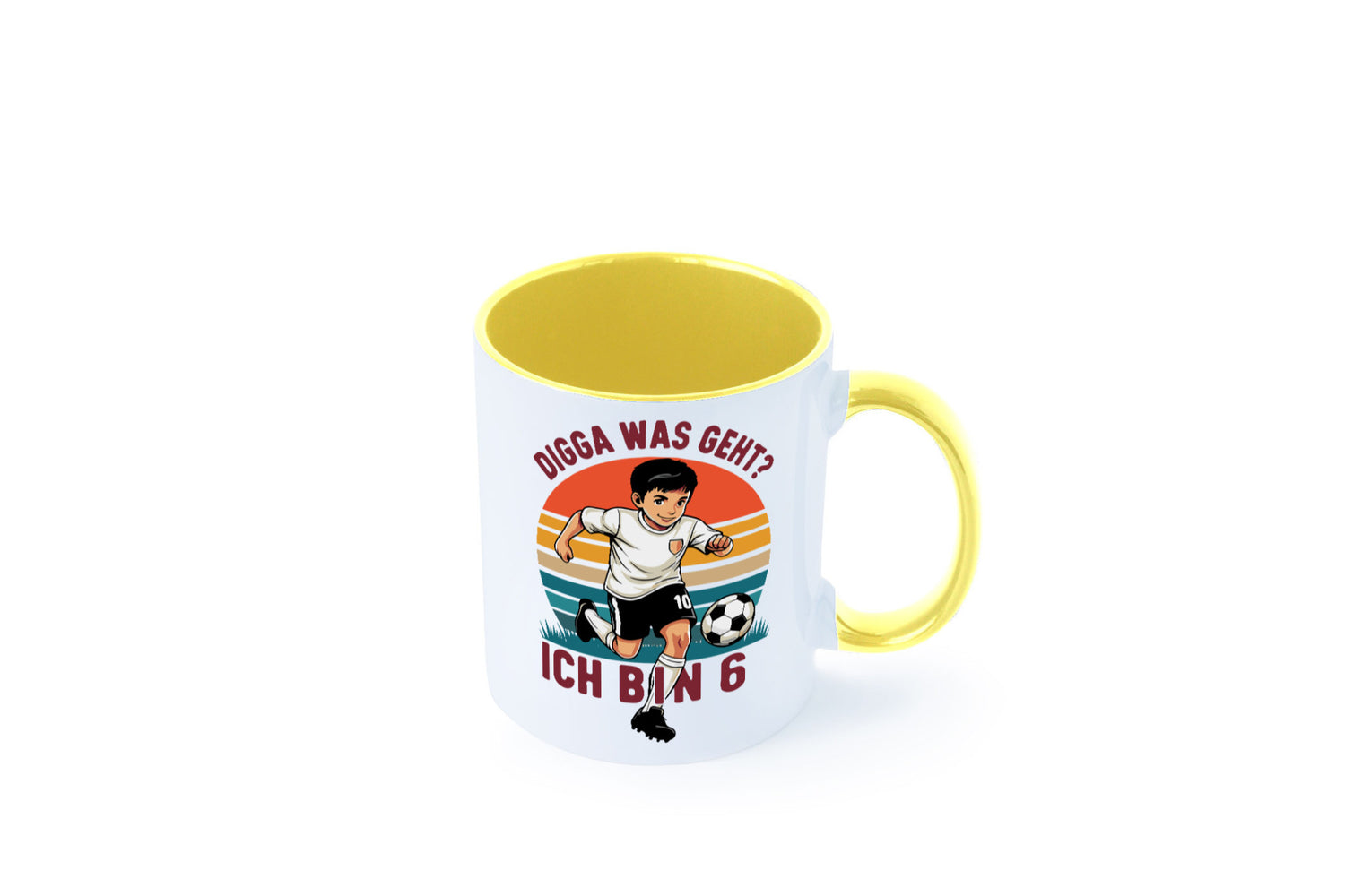 6 Geburtstag | Jahre Digga was geht ab Fußball lustiger Spruch Geschenk
