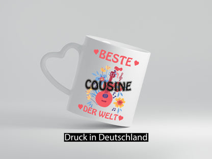 Beste Cousine der Welt | Blumen Cousinen lustig Humor Geschenkidee Geschenk