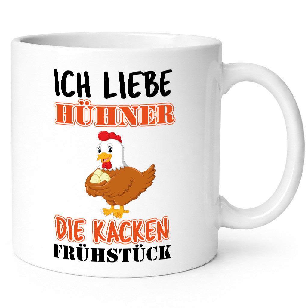 Ich liebe Hühner Humor Geschenkidee Tasse