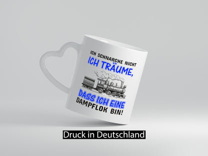 Ich schnarche nicht | Schnarcher Tasse Dampflok Witz lustiger Spruch Geschenk
